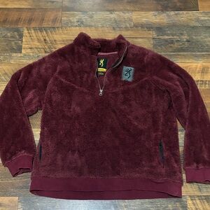 Browning Hannah hi-loft fleece half-zip pullover‎ in Zinfandel